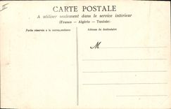 VINTAGE POSTCARD Boat Sailors in broadside Piloting of exit