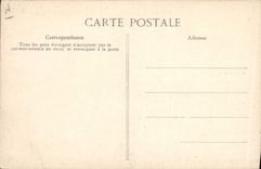 VINTAGE POSTCARD Plane Aviation Biplane of Wilbur Wright in full flight