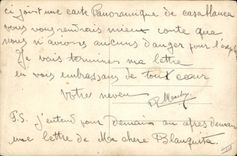 CPA Avion Aviation Maroc Casablanca un avion de la Cie Aeropostale au dessus du port