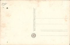 VINTAGE POSTCARD Plane Aviation Coste and the Question mark