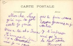 VINTAGE POSTCARD Avion Aviation Paris Rome May 28th, 1911 Biplan Farman controls by Prince de Nyssol making full sound of Automobiline