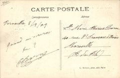 VINTAGE POSTCARD Plane Paulhan Aviation in full flight on Close airplane