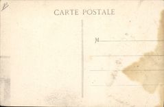 VINTAGE POSTCARD Avion preparing Vedrines Aviation has to leave in recognition on its plane the Cow