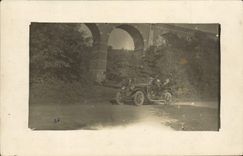 CARTE PHOTO Automobile Viaduc du Garabit en allant a Lourdes 