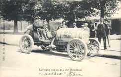 VINTAGE POSTCARD Automobile Lavergne on its 125 Hotchkiss horses