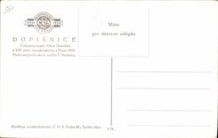 VINTAGE POSTCARD Illustrator Praha Prague 1926 Dopisnice