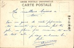 VINTAGE POSTCARD Japanese Japan Trees Falls of water