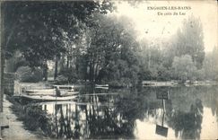 CPA Enghien Les Bains Un Coin Du Lac