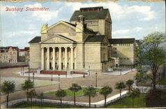 VINTAGE POSTCARD Disburg Stadttheater