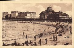 CPA Saint Malo Le Casino Et L'Hotel Franklin