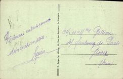 Burdeos de la POSTAL de la VENDIMIA coloca la fuente de la bolsa de acción de las tres tolerancias de Visconti