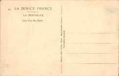 VINTAGE POSTCARD La Rochelle a Sight Of the Quays Boats