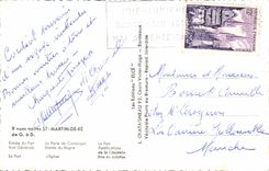 MODERN CARD St Martin of Re Entered of the port the door of Campagni Entered of the bagne