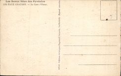 VINTAGE POSTCARD Warm water Gave d' Ossau