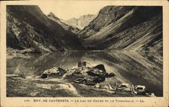 CPA Env De Cauterets Le Lac De Gaube Et Le Vignemale