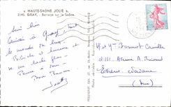 MODERN CARD Gray Stopping On the Saone