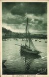 CPA Granville Apres l'Orage Bateau