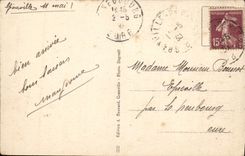 CPA Granville Apres l'Orage Bateau