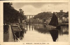 VINTAGE POSTCARD Morlaix Entered Of the Port