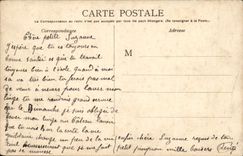 Vuelta de Nevers Goguin de la POSTAL de la VENDIMIA