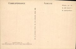 VINTAGE POSTCARD Holy Malo walls and the beach Good Help