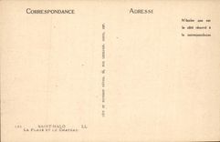 CPA Saint Malo La plage et le chateau