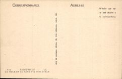 CPA Saint Malo Le Mole Et La Rade Vus Vers Dinan Bateaux