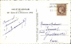 CPM Paris Eglise de la Madeleine