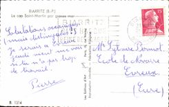 CPM Biarritz Le Cap Saint Martin Par Grosse Mer