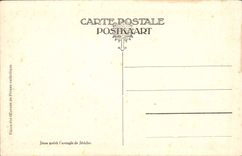 VINTAGE POSTCARD Jesus cures the blind man of Jericho