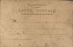 VINTAGE POSTCARD Tamatave Public garden Music