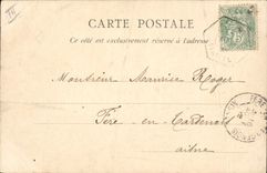 VINTAGE POSTCARD Bateau In the stays Go up Marine