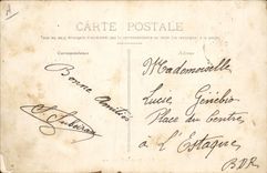 CPA Bateau Bande joyeuse Marins