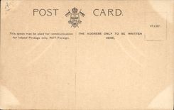 VINTAGE POSTCARD Life Boat in the navy The searchlight