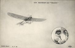 VINTAGE POSTCARD Plane Bathiat Aviation on Hanriot