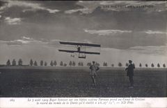 VINTAGE POSTCARD Plane Aviation Roger Somemr Farman Camp of Trawl-nets