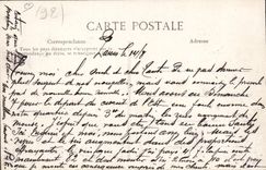 VINTAGE POSTCARD Avion Aviation Circuit of the East Airfield of Issy Moulineaux Depart of Leblanc on Bleriot Arrive has Troyes