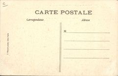 VINTAGE POSTCARD Plane Aviation Colliex Biplane in full flight