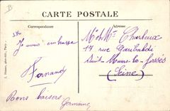 VINTAGE POSTCARD Avion Aviation Morane Monoplane controls by Frey