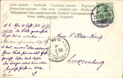 CPA Fantaisie Illustrateur Neue adresse Horloge 