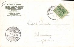 VINTAGE POSTCARD Fantasy Illustrator Hessen Nassau Geisenhaum