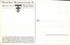 CPA Fantaisie Illustrateur Deutscher Wehrverein Militaria