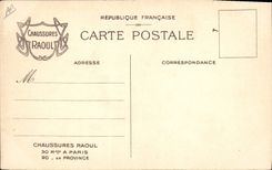 VINTAGE POSTCARD Japanese Japan the evening on a terrace Shoes Raoul Folklore