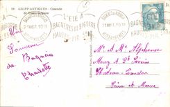 VINTAGE POSTCARD Gripp Artigues Cascades of Tramezalgues