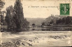 CPA Besancon Le Barrage et la Citadelle