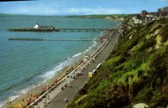 MODERN CARD The Pier And Cliffs Bournemouth