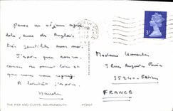 MODERN CARD The Pier And Cliffs Bournemouth