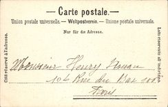 CPA Caux et le lac Leman