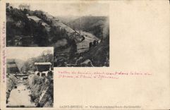 VINTAGE POSTCARD Holy Brieuc Valley and mouth of Gouedic