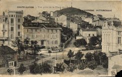 VINTAGE POSTCARD Chatealguyon Seen from Of the Place Of the Baths